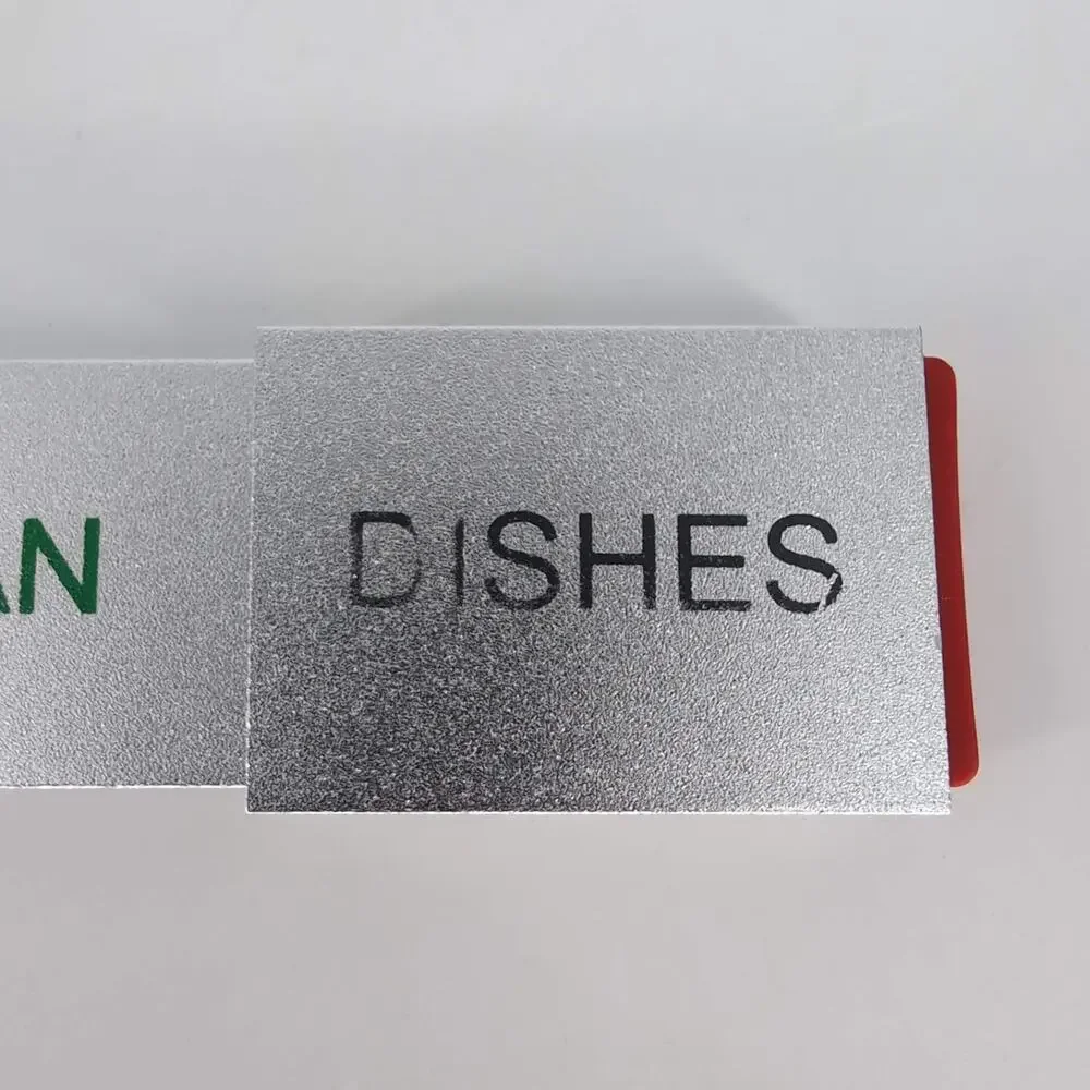 Dishwasher Magnet Clean Dirty Dishes Aluminum Sign Adhesive by Glide Signs - GUC